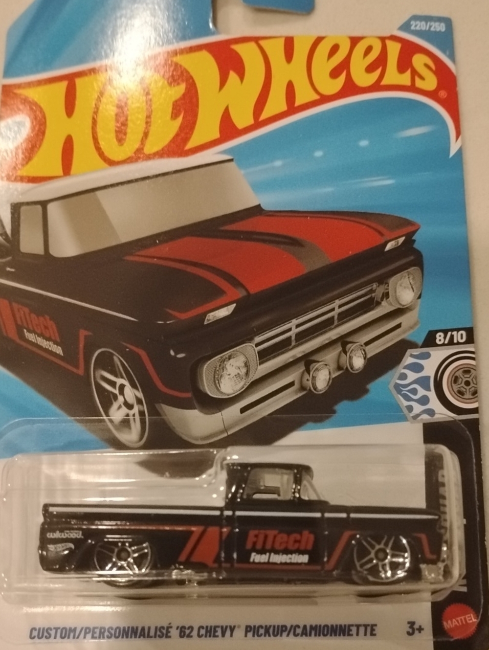 Custom '62 Chevy Pickup - Black and Red FiTech Fuel Injection Graphic